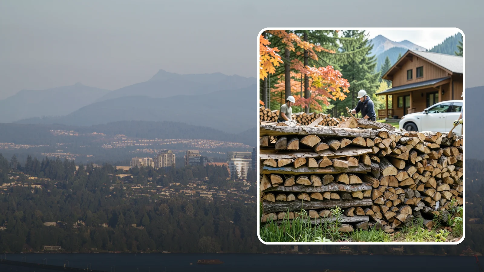 Vacation Rental Firewood in Medina, King County, WA - Turnkey firewood restocking for vacation rentals so guests always find a full woodpile.