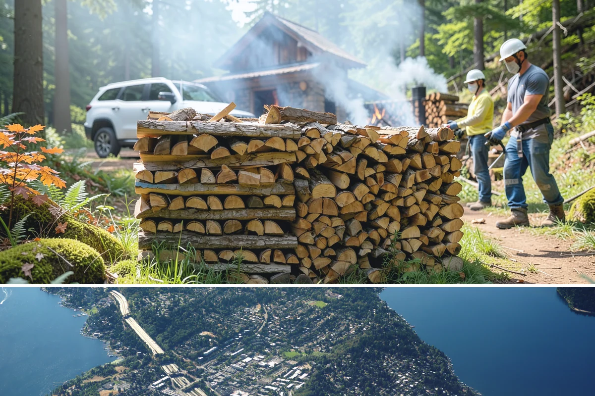Vacation Rental Firewood in Mercer Island, King County, WA - Bookings surge in summer and around holidays, so increase restock frequency ahead of those windows.