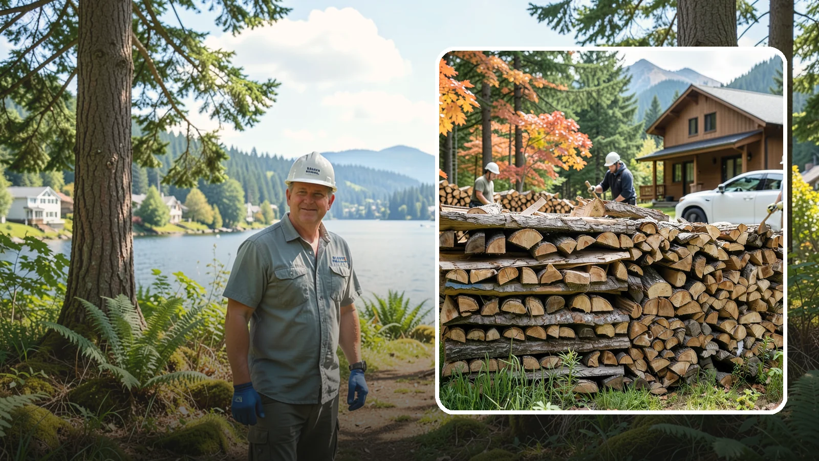 Vacation Rental Firewood in Milton, King County, WA - Turnkey firewood restocking for vacation rentals so guests always find a full woodpile.