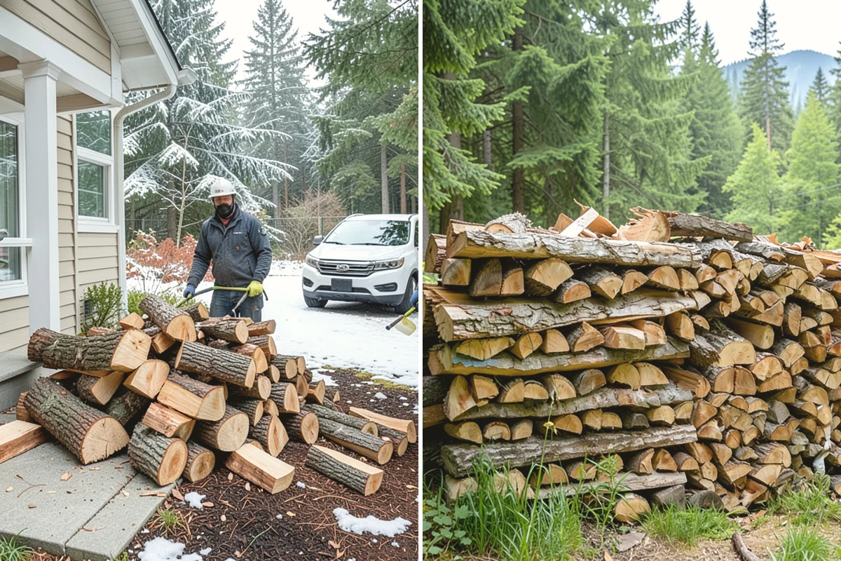 Vacation Rental Firewood in Monroe, Snohomish County, WA - We review your booking pace and firewood use