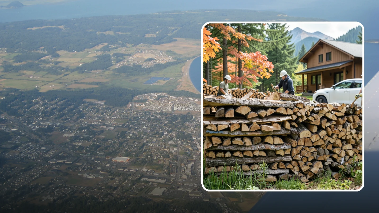 Vacation Rental Firewood in Oak Harbor, Island County, WA - Turnkey firewood restocking for vacation rentals so guests always find a full woodpile.