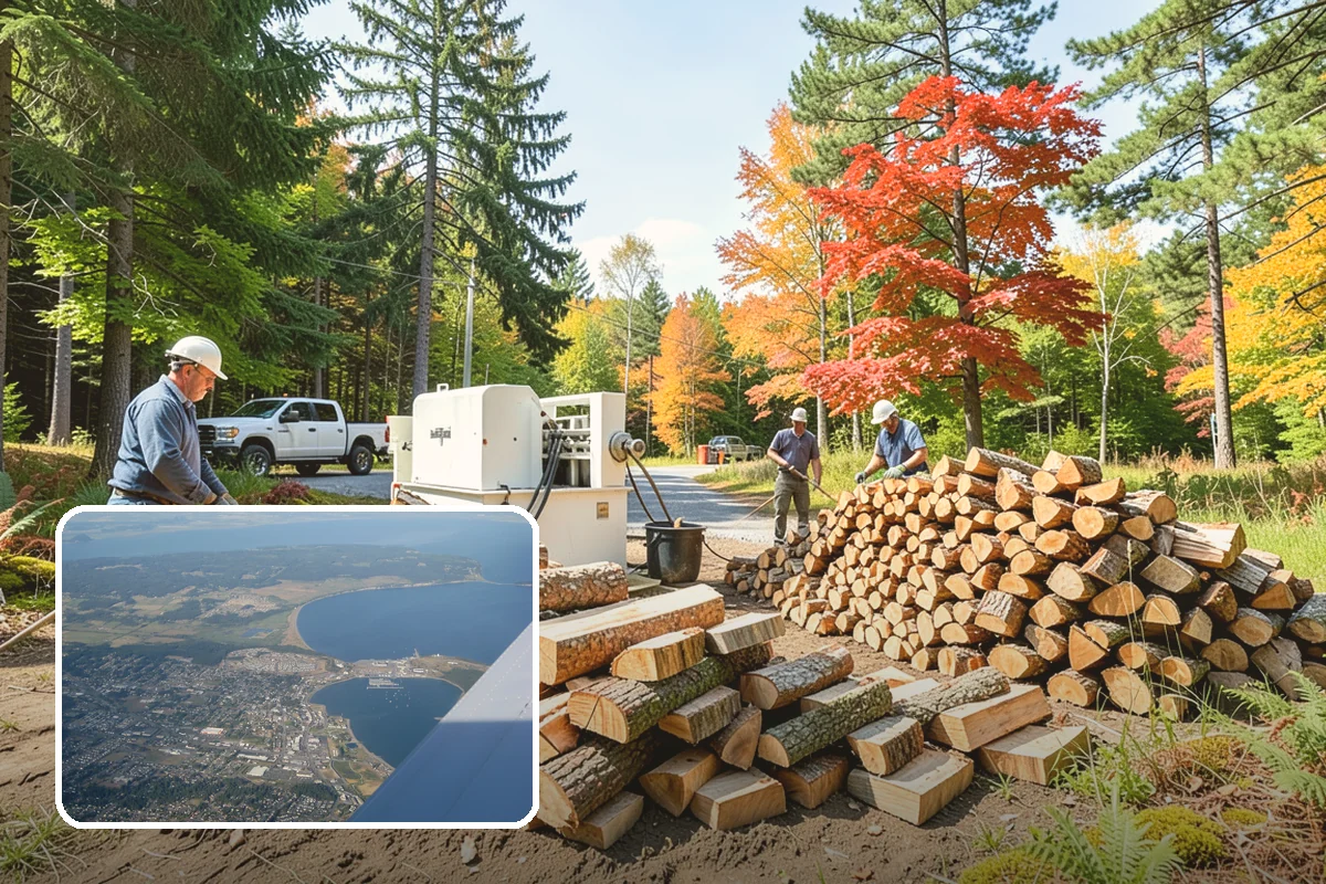 Vacation Rental Firewood in Oak Harbor, Island County, WA - Guests arrive to a stocked, ready-to-burn woodpile