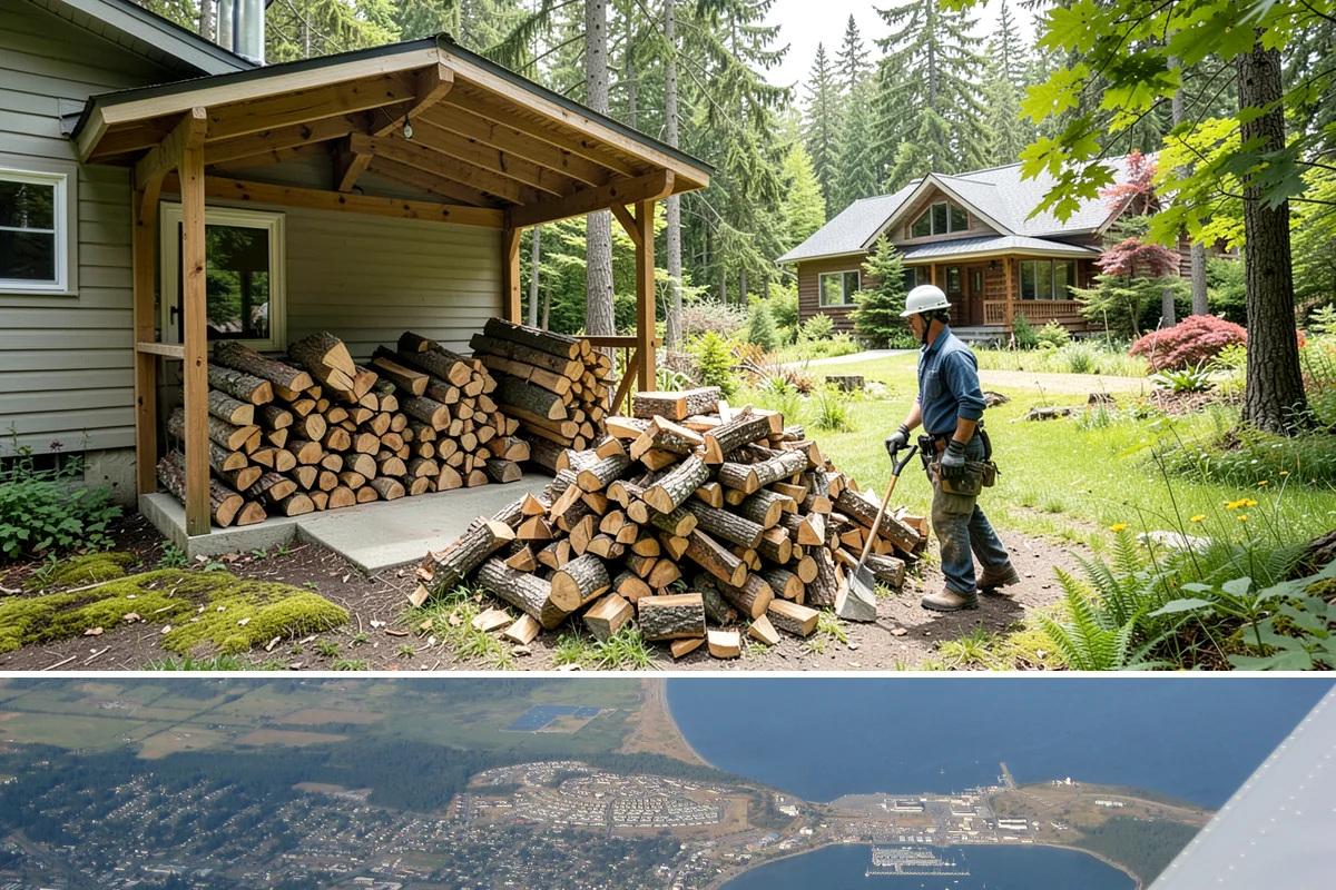 Vacation Rental Firewood in Oak Harbor, Island County, WA - Bookings surge in summer and around holidays, so increase restock frequency ahead of those windows.