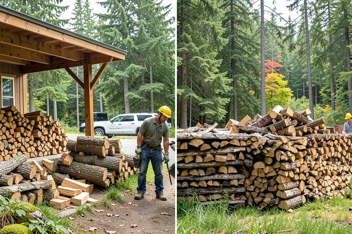 Vacation Rental Firewood in Pacific, King County, WA - We review your booking pace and firewood use