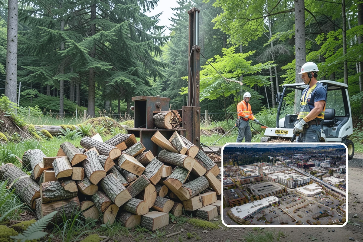 Vacation Rental Firewood in Redmond, King County, WA - Guests arrive to a stocked, ready-to-burn woodpile
