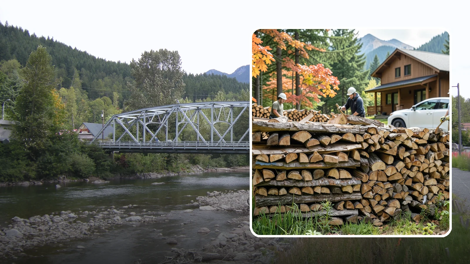 Vacation Rental Firewood in Skykomish, King County, WA - Turnkey firewood restocking for vacation rentals so guests always find a full woodpile.