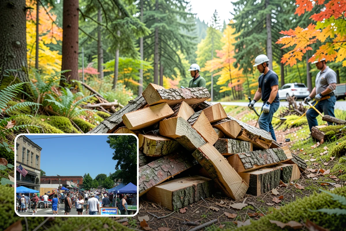 Vacation Rental Firewood in Snohomish, Snohomish County, WA - Guests arrive to a stocked, ready-to-burn woodpile