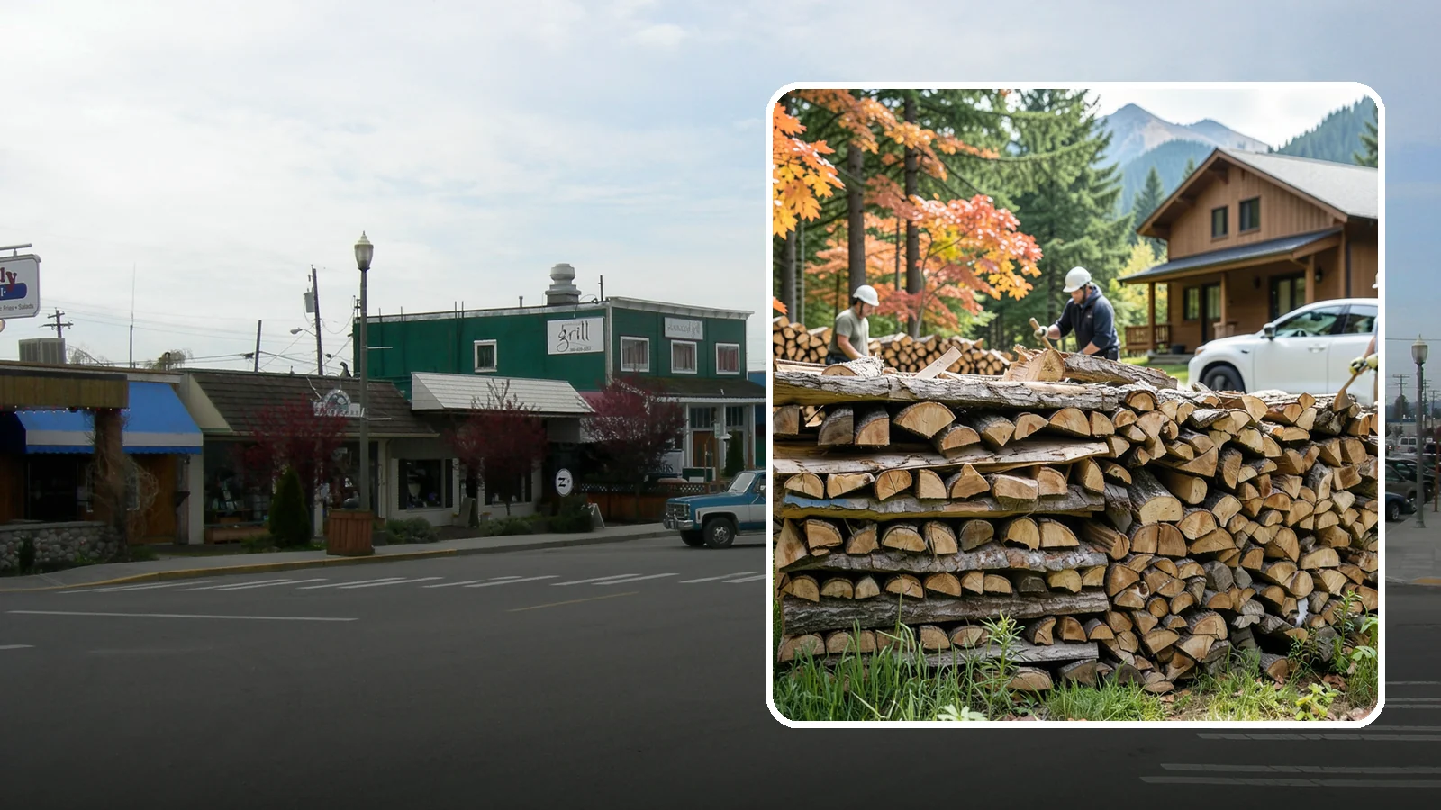 Vacation Rental Firewood in Stanwood, Snohomish County, WA - Turnkey firewood restocking for vacation rentals so guests always find a full woodpile.