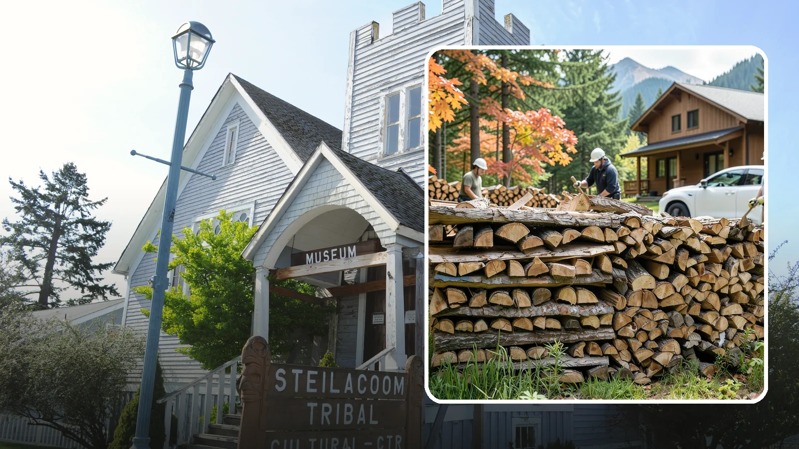 Vacation Rental Firewood in Steilacoom, Pierce County, WA - Turnkey firewood restocking for vacation rentals so guests always find a full woodpile.
