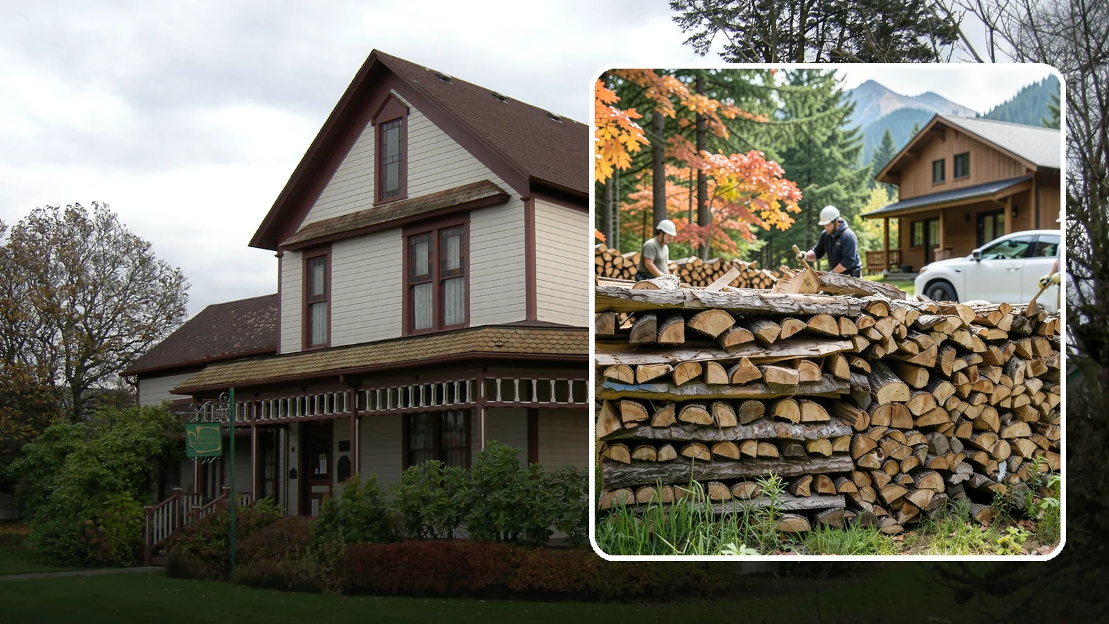 Vacation Rental Firewood in Sumner, Pierce County, WA - Turnkey firewood restocking for vacation rentals so guests always find a full woodpile.