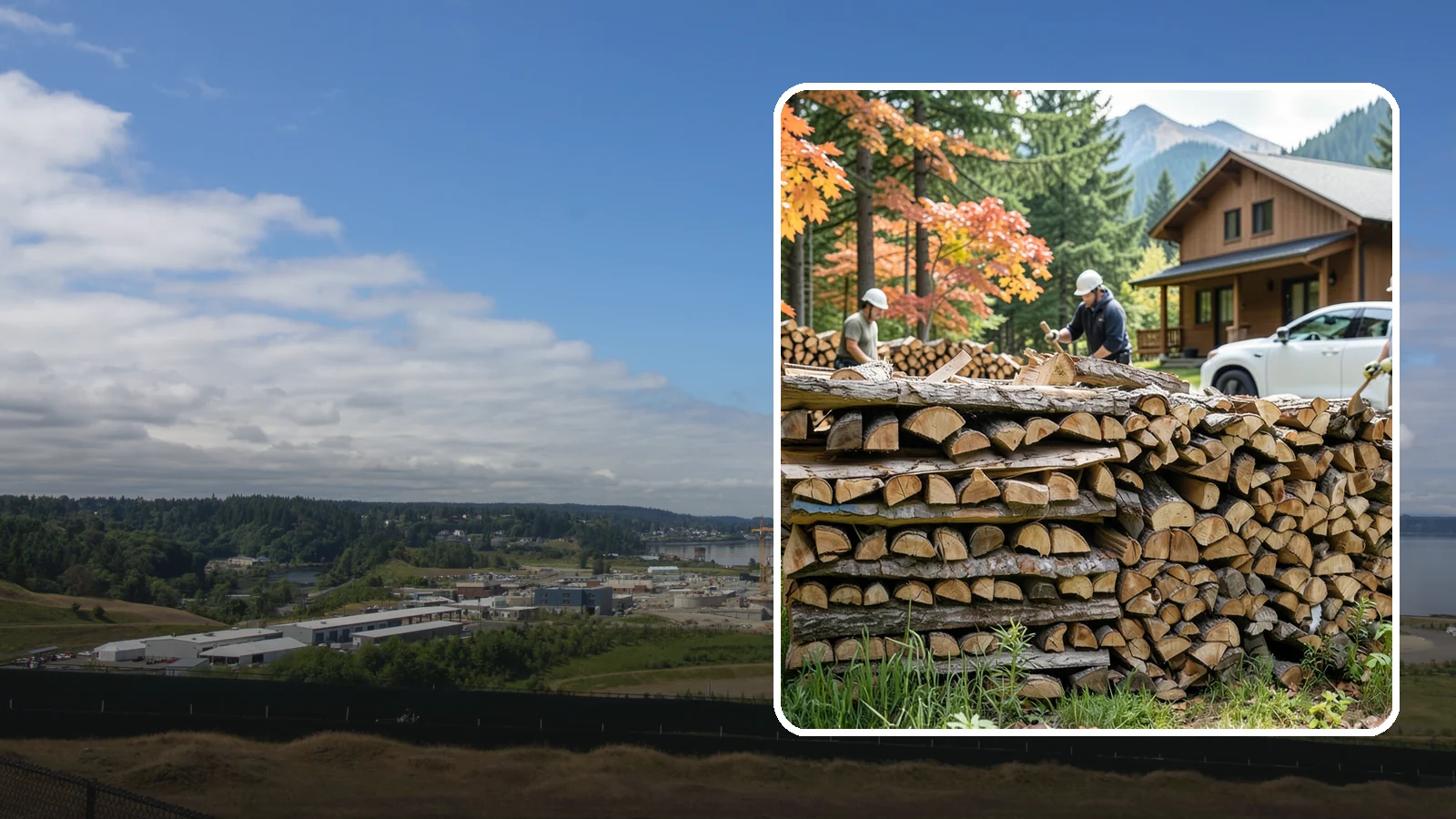 Vacation Rental Firewood in University Place, Pierce County, WA - Turnkey firewood restocking for vacation rentals so guests always find a full woodpile.