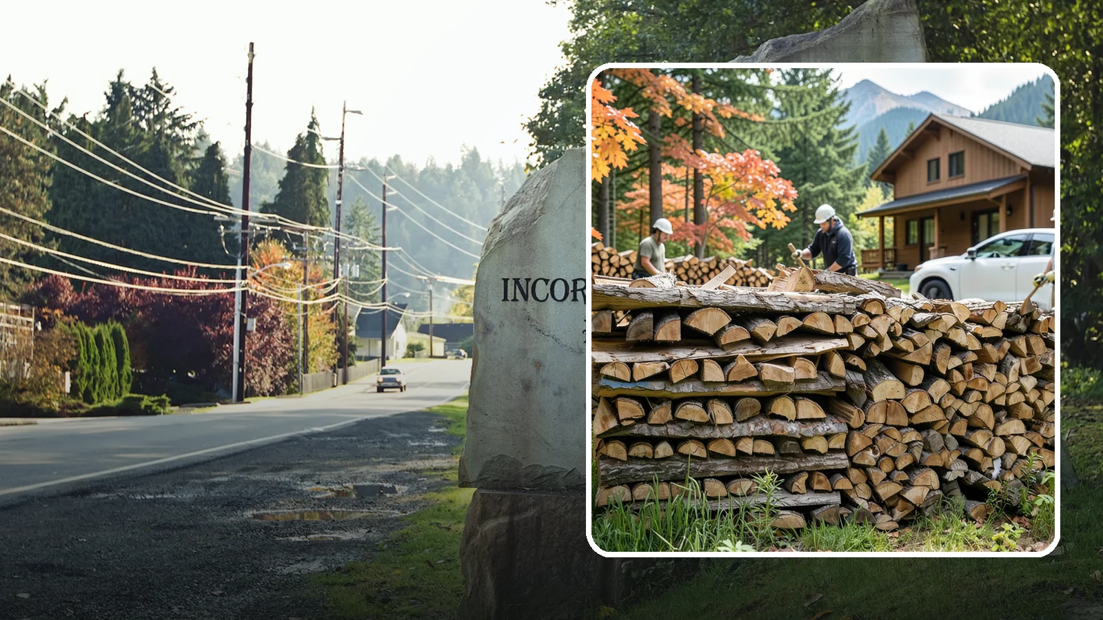 Vacation Rental Firewood in Wilkeson, Pierce County, WA - Turnkey firewood restocking for vacation rentals so guests always find a full woodpile.