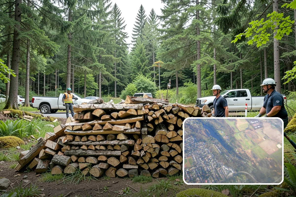 Wedding Firewood in Algona, King County, WA - Fully seasoned wood that lights cleanly on cue