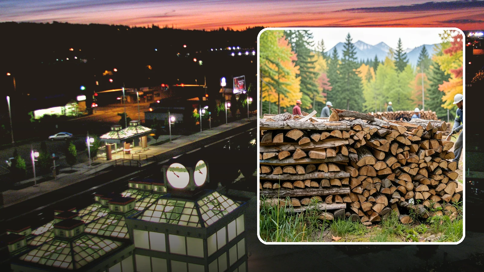 Wedding Firewood in Auburn, King County, WA - We supply clean, seasoned firewood for Pacific Northwest weddings so ceremony and reception fires light beautifully on the big...