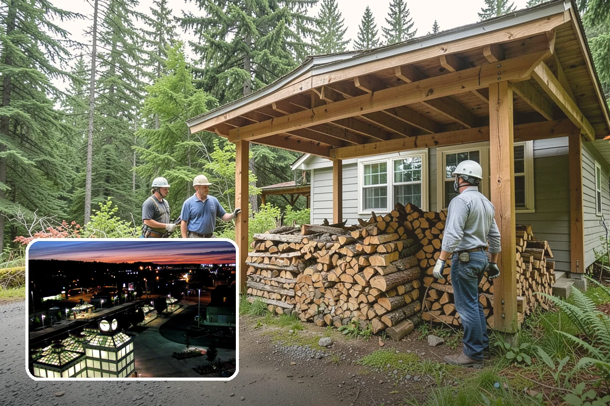 Wedding Firewood in Auburn, King County, WA - Fully seasoned wood that lights cleanly on cue