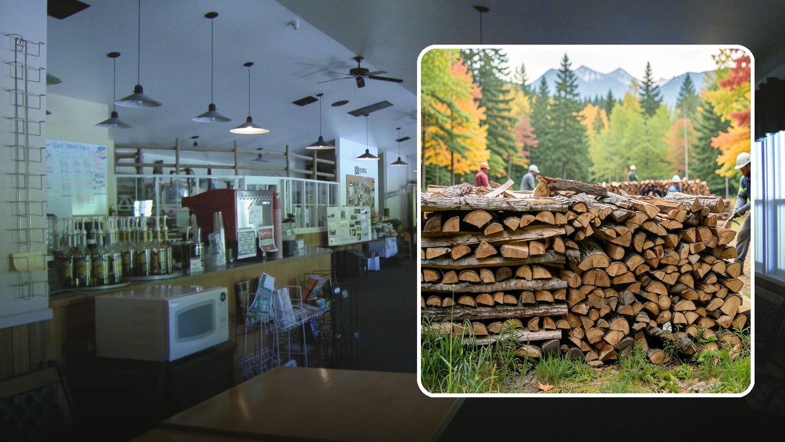 Wedding Firewood in Black Diamond, King County, WA - We supply clean, seasoned firewood for Pacific Northwest weddings so ceremony and reception fires light beautifully on the big...