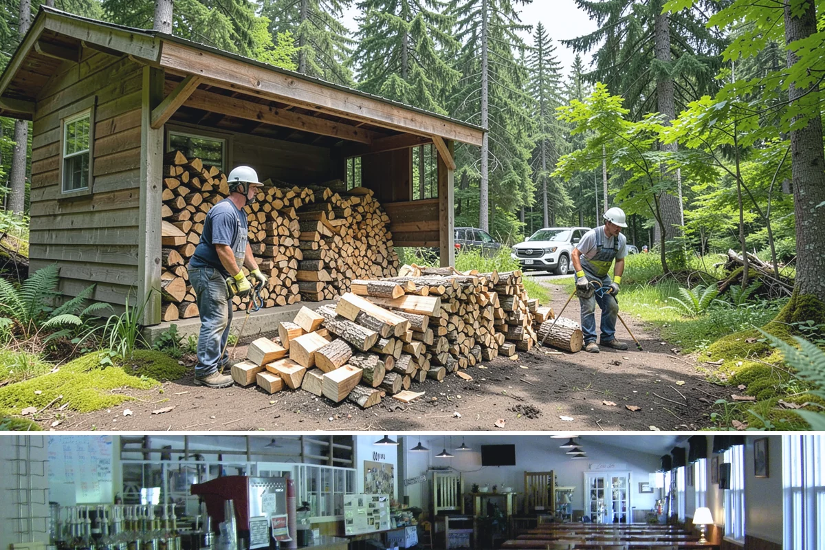 Wedding Firewood in Black Diamond, King County, WA - Reserve wedding firewood early for the popular spring, summer, and fall wedding seasons.