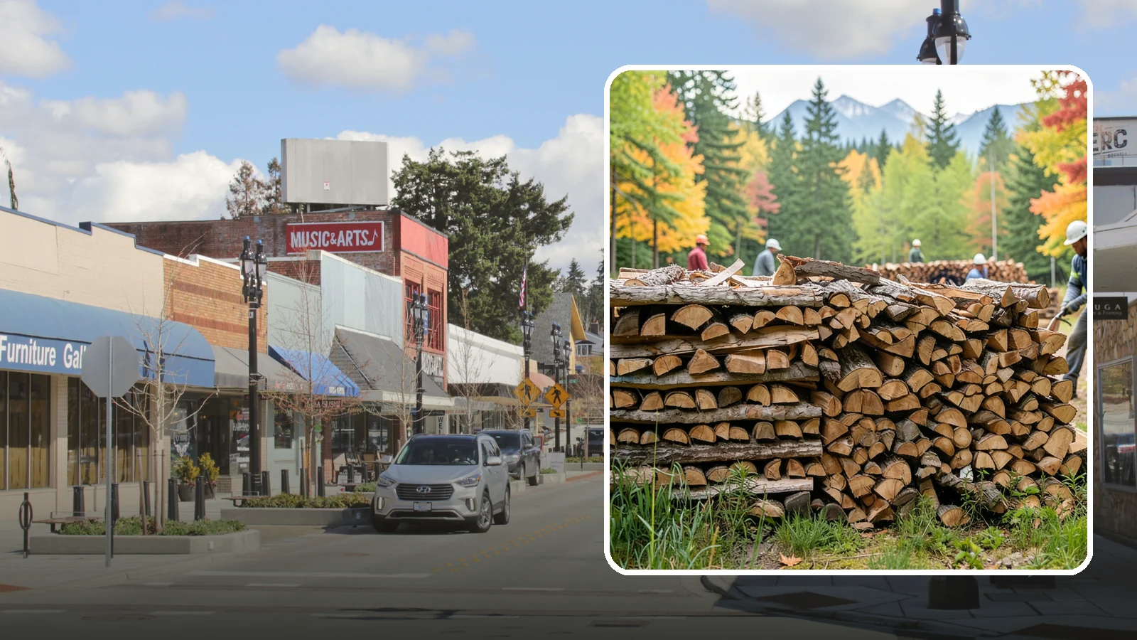 Wedding Firewood in Bothell, King County, WA - We supply clean, seasoned firewood for Pacific Northwest weddings so ceremony and reception fires light beautifully on the big...