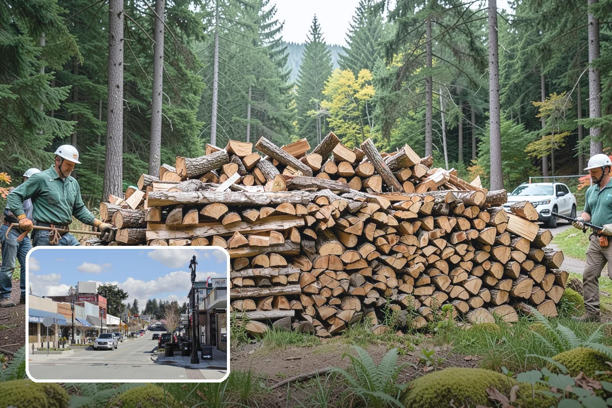 Wedding Firewood in Bothell, King County, WA - Fully seasoned wood that lights cleanly on cue