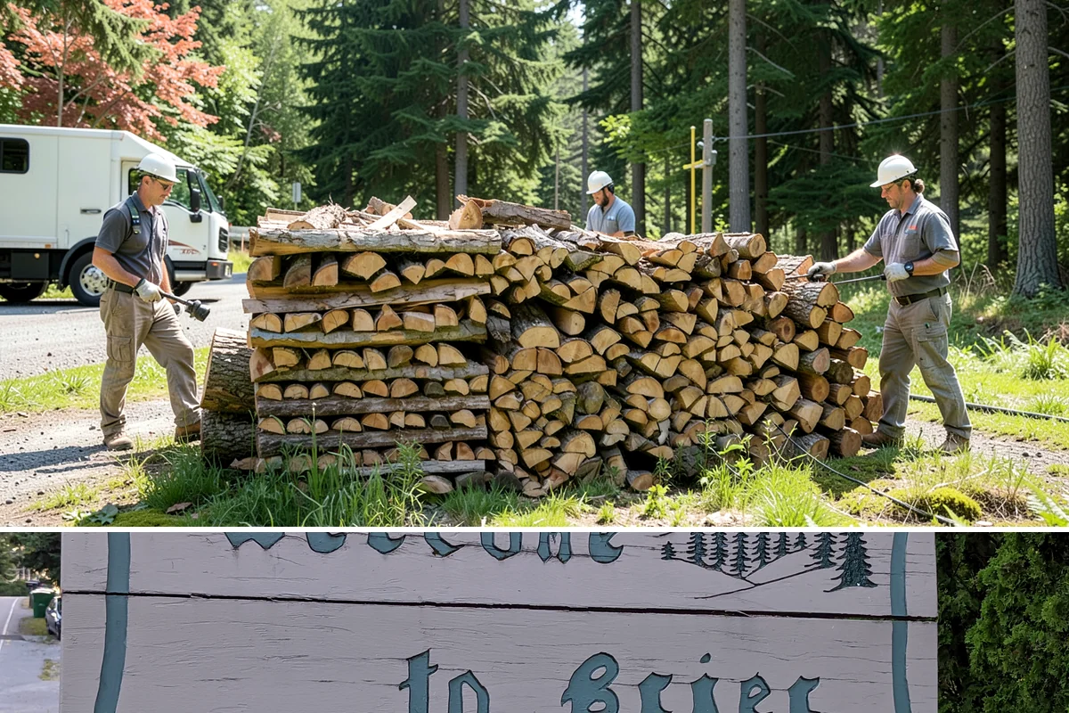 Wedding Firewood in Brier, Snohomish County, WA - Reserve wedding firewood early for the popular spring, summer, and fall wedding seasons.