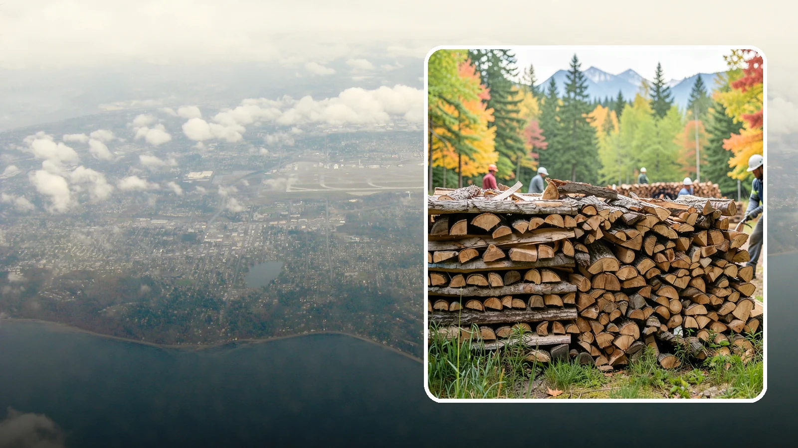 Wedding Firewood in Burien, King County, WA - We supply clean, seasoned firewood for Pacific Northwest weddings so ceremony and reception fires light beautifully on the big...