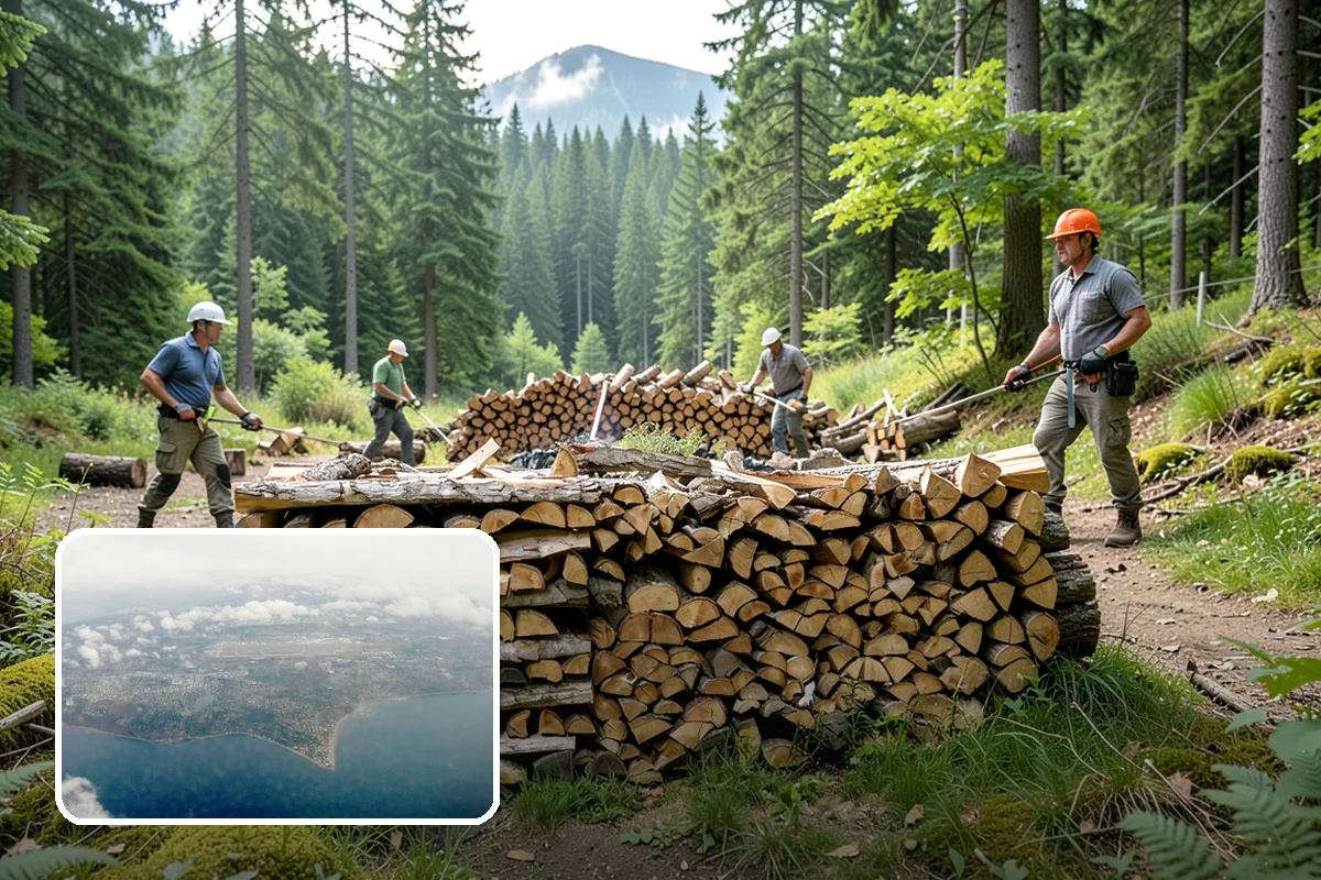 Wedding Firewood in Burien, King County, WA - Fully seasoned wood that lights cleanly on cue