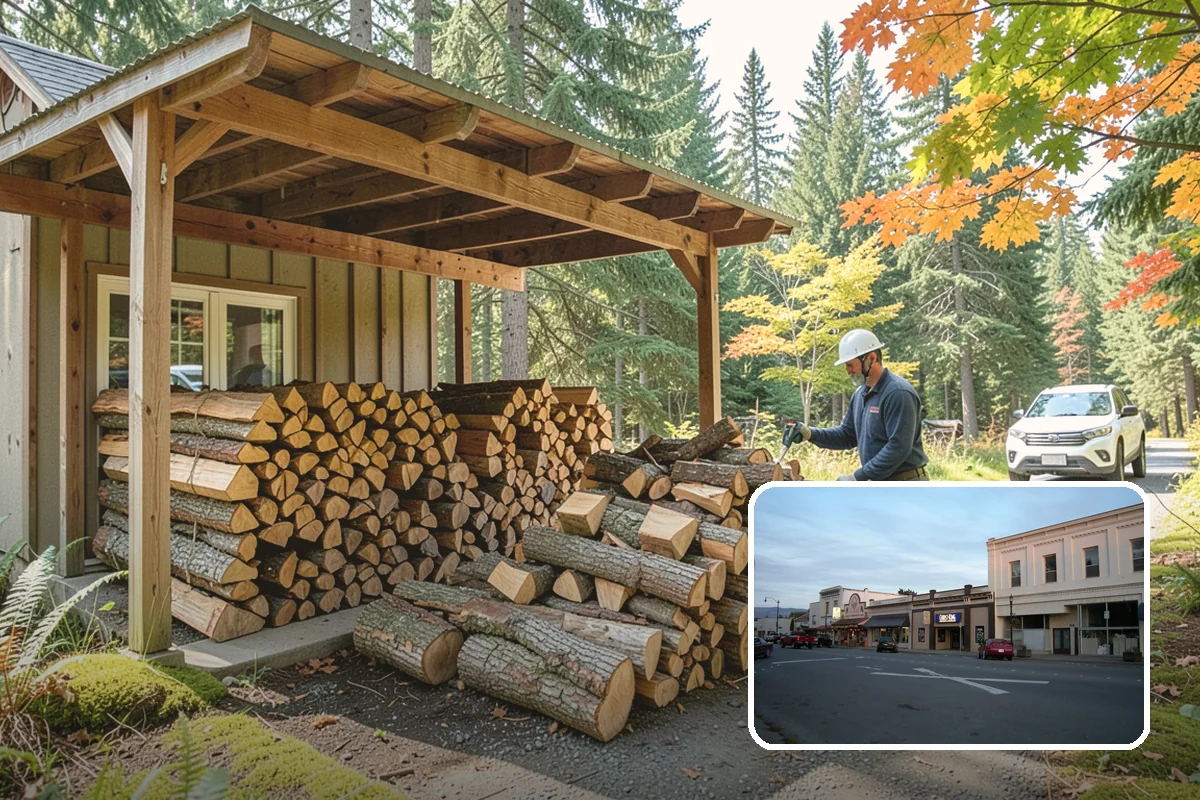 Wedding Firewood in Burlington, Skagit County, WA - Fully seasoned wood that lights cleanly on cue