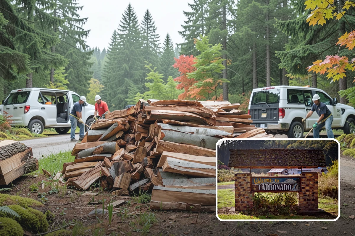 Wedding Firewood in Carbonado, Pierce County, WA - Fully seasoned wood that lights cleanly on cue