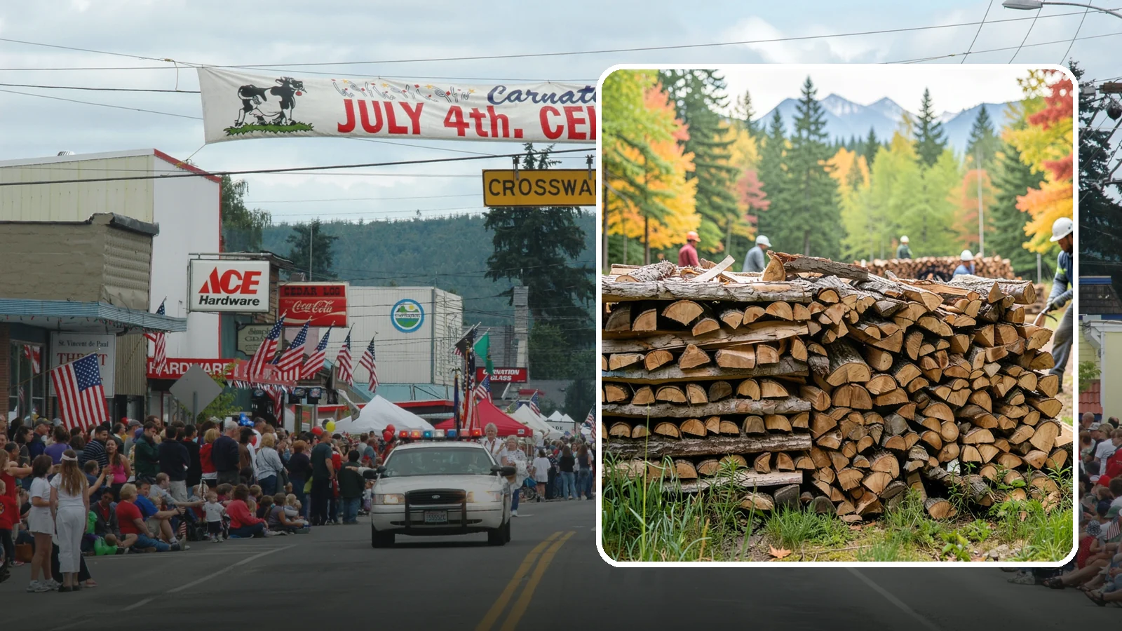 Wedding Firewood in Carnation, King County, WA - We supply clean, seasoned firewood for Pacific Northwest weddings so ceremony and reception fires light beautifully on the big...