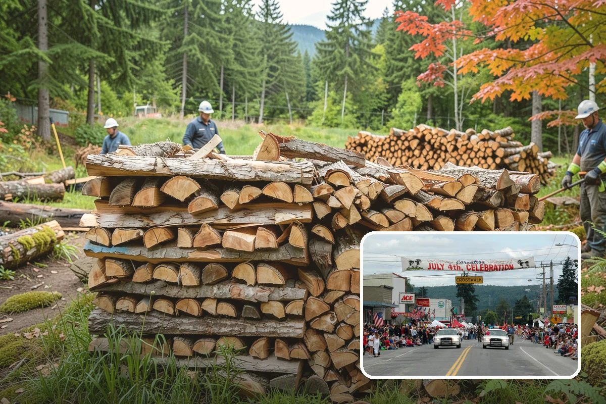 Wedding Firewood in Carnation, King County, WA - Fully seasoned wood that lights cleanly on cue