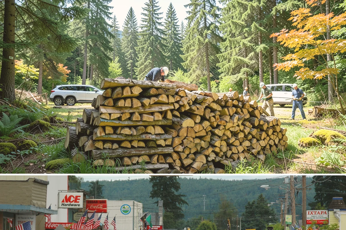 Wedding Firewood in Carnation, King County, WA - Reserve wedding firewood early for the popular spring, summer, and fall wedding seasons.
