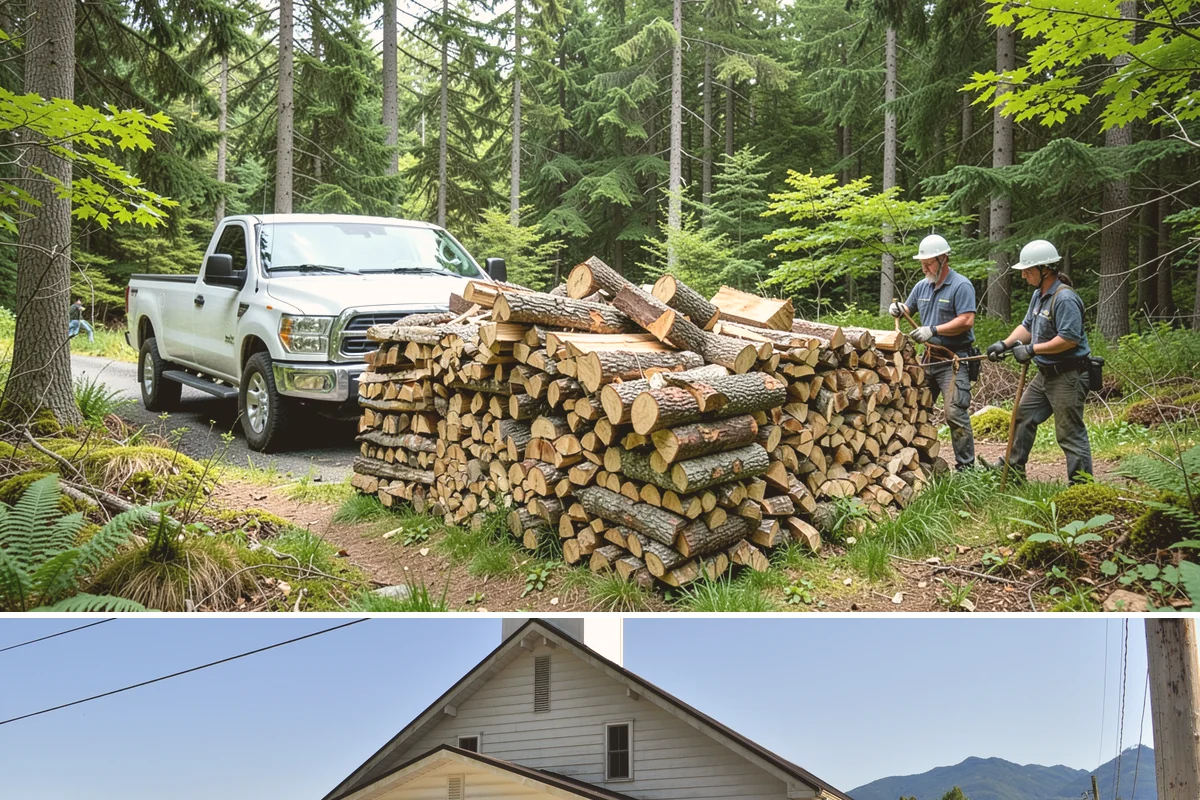Wedding Firewood in Concrete, Skagit County, WA - Reserve wedding firewood early for the popular spring, summer, and fall wedding seasons.