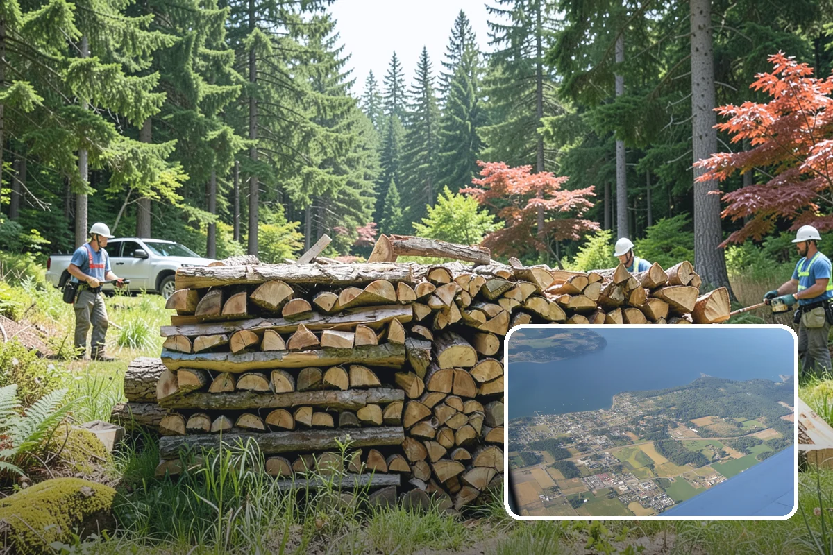 Wedding Firewood in Coupeville, Island County, WA - Fully seasoned wood that lights cleanly on cue