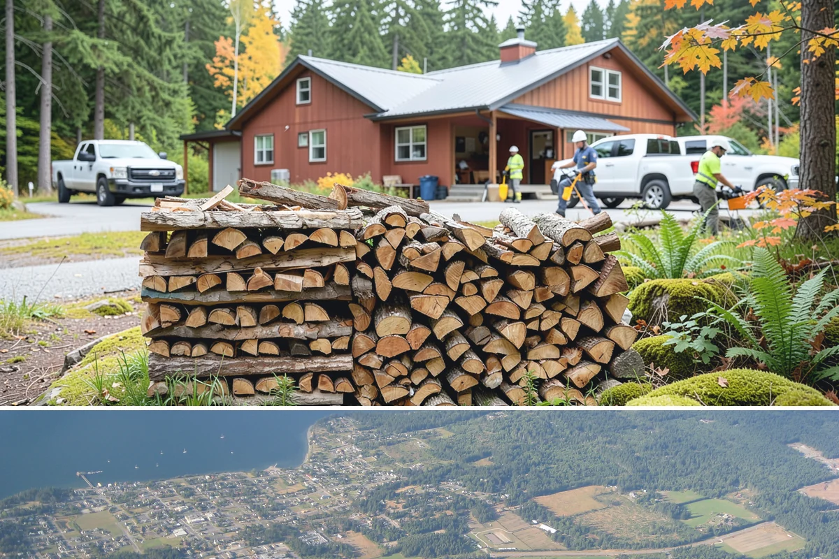 Wedding Firewood in Coupeville, Island County, WA - Reserve wedding firewood early for the popular spring, summer, and fall wedding seasons.