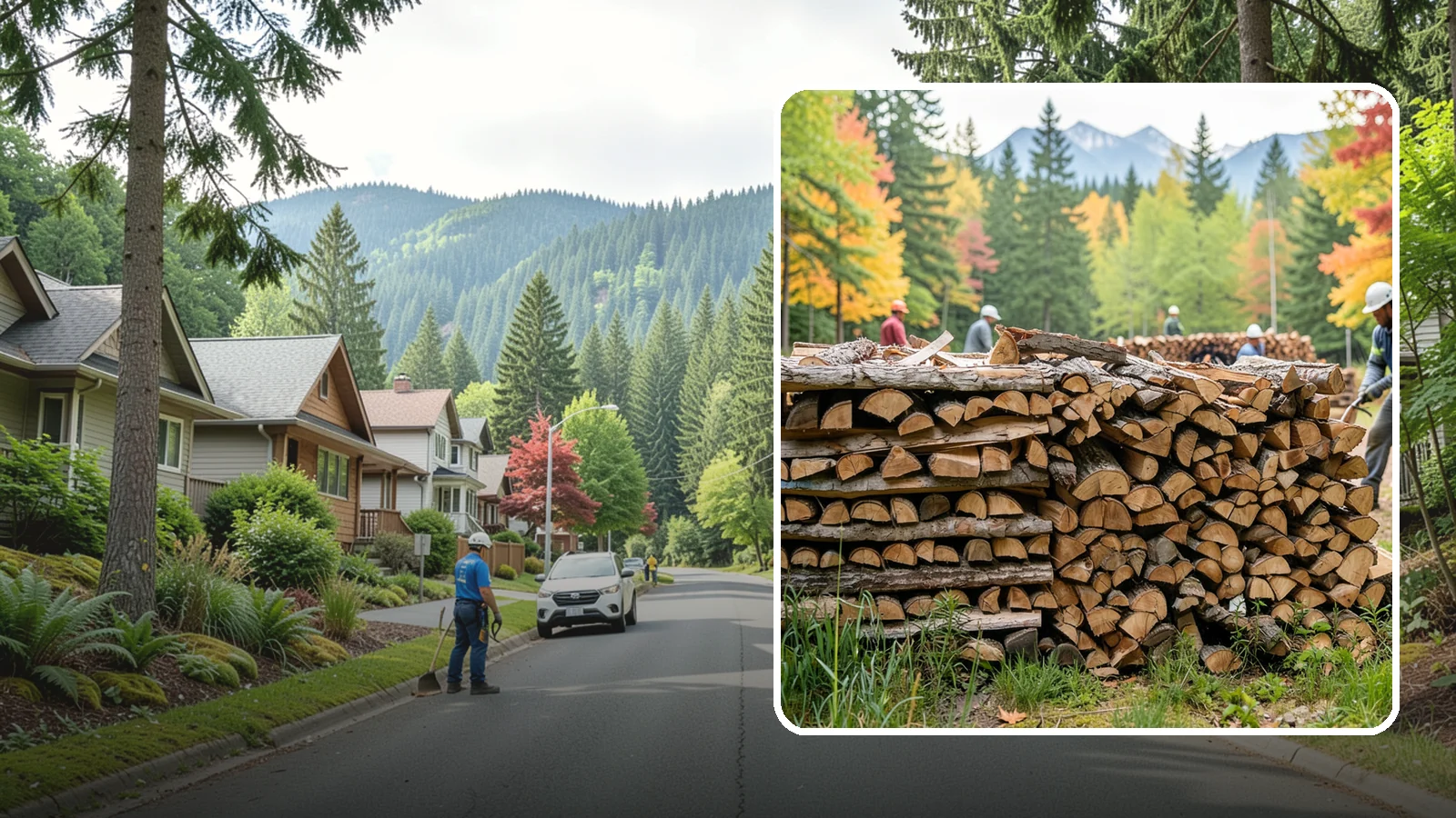 Wedding Firewood in Darrington, Snohomish County, WA - We supply clean, seasoned firewood for Pacific Northwest weddings so ceremony and reception fires light beautifully on the big...