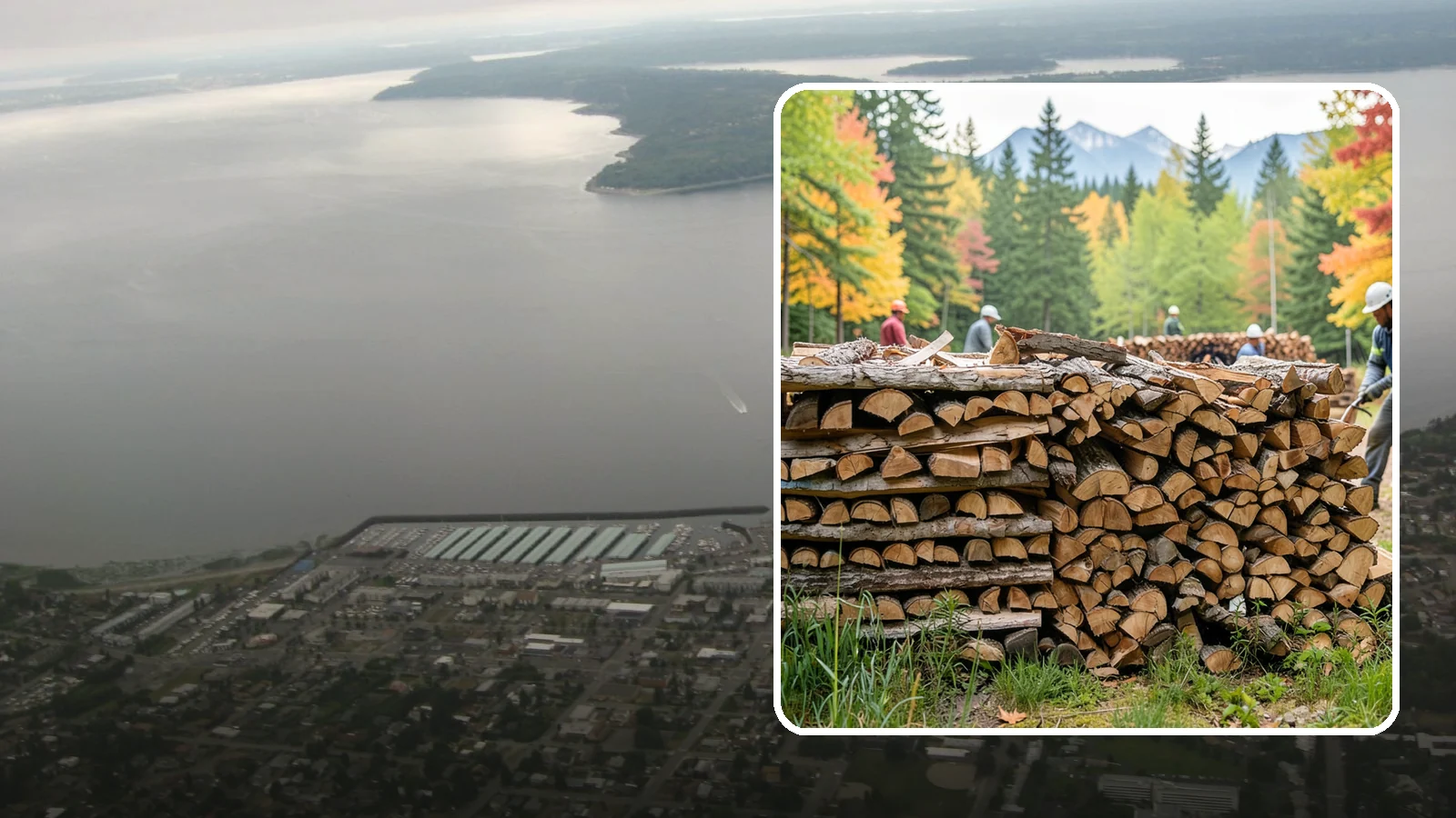 Wedding Firewood in Des Moines, King County, WA - We supply clean, seasoned firewood for Pacific Northwest weddings so ceremony and reception fires light beautifully on the big...