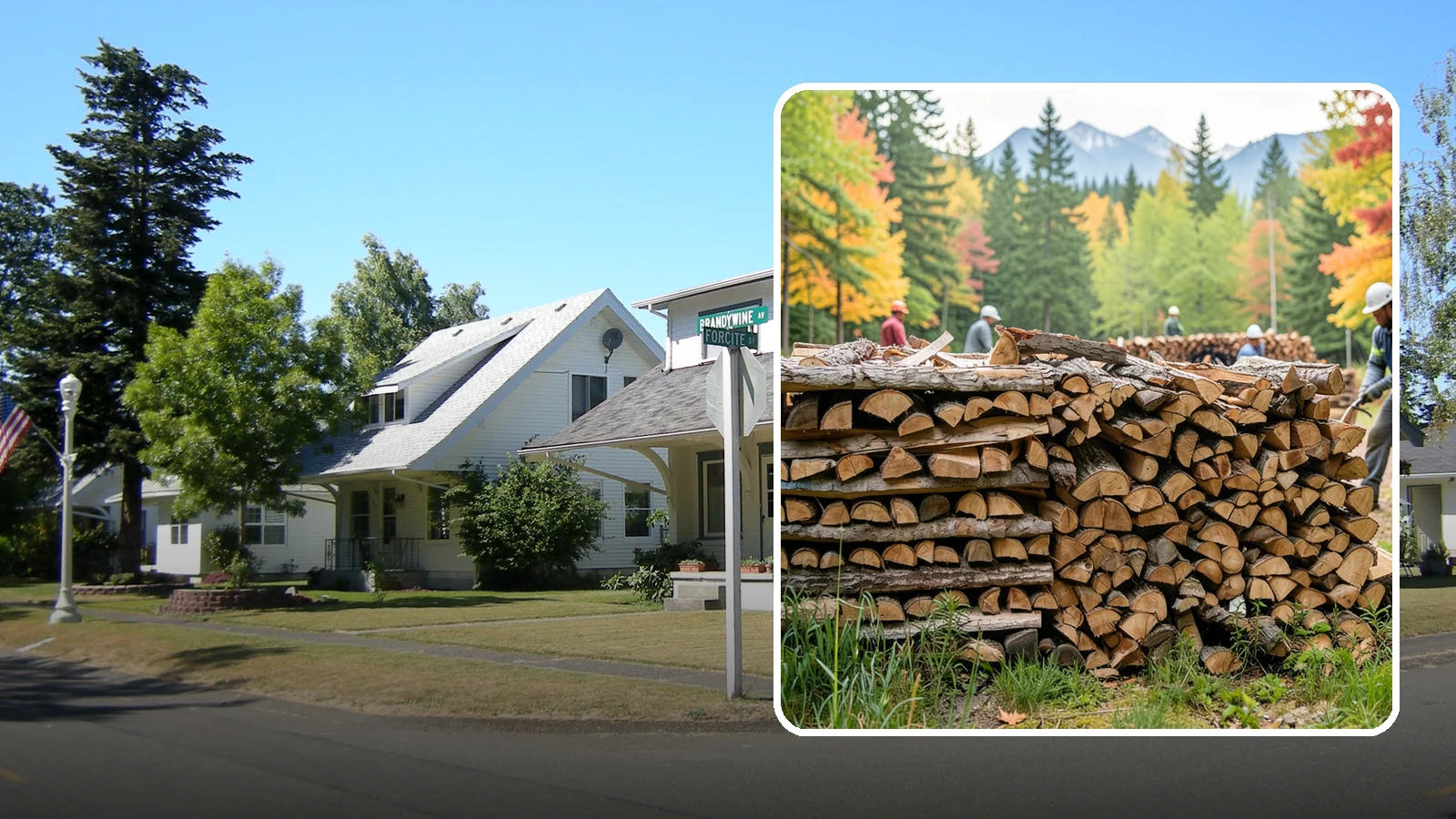 Wedding Firewood in DuPont, Pierce County, WA - We supply clean, seasoned firewood for Pacific Northwest weddings so ceremony and reception fires light beautifully on the big...