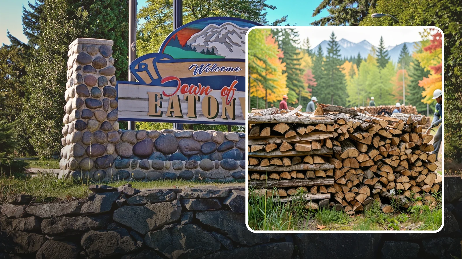Wedding Firewood in Eatonville, Pierce County, WA - We supply clean, seasoned firewood for Pacific Northwest weddings so ceremony and reception fires light beautifully on the big...