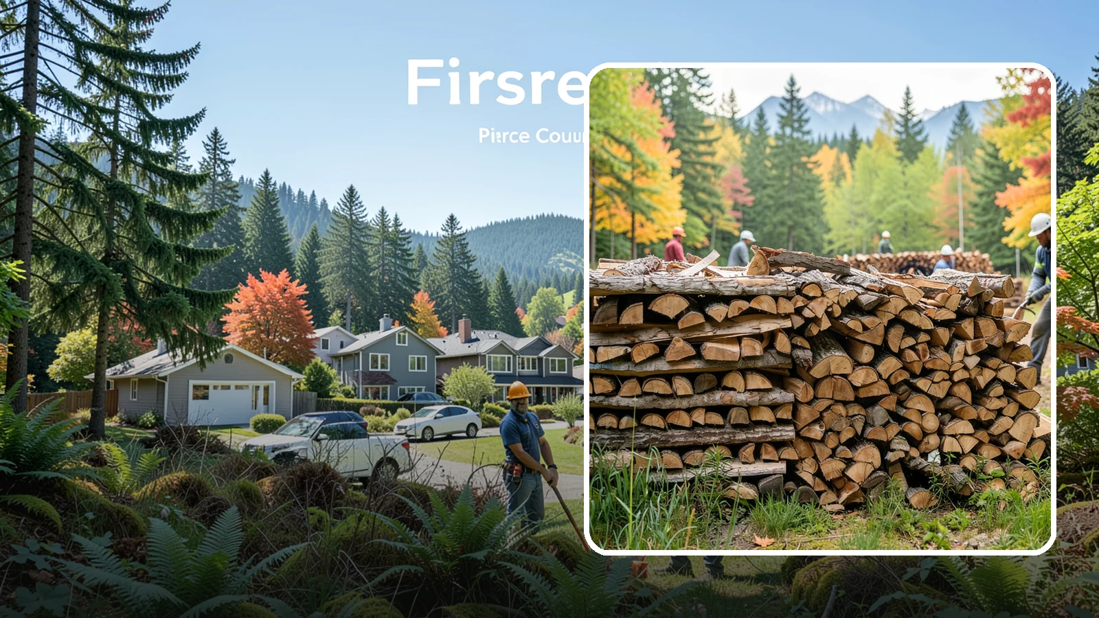 Wedding Firewood in Fircrest, Pierce County, WA - We supply clean, seasoned firewood for Pacific Northwest weddings so ceremony and reception fires light beautifully on the big...