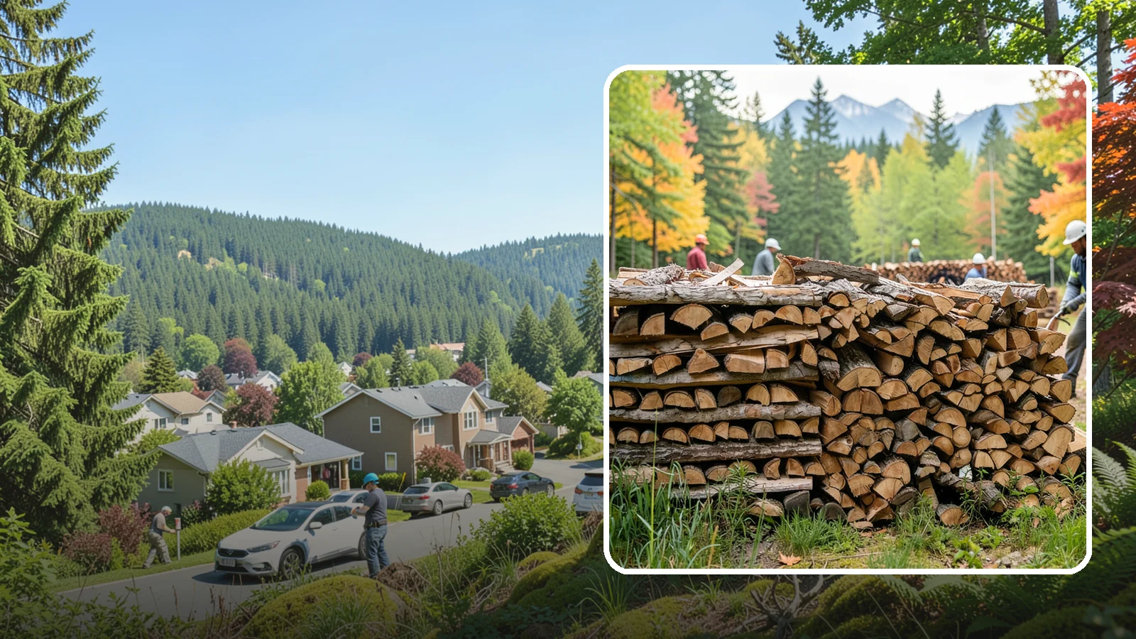 Wedding Firewood in Index, Snohomish County, WA - We supply clean, seasoned firewood for Pacific Northwest weddings so ceremony and reception fires light beautifully on the big...