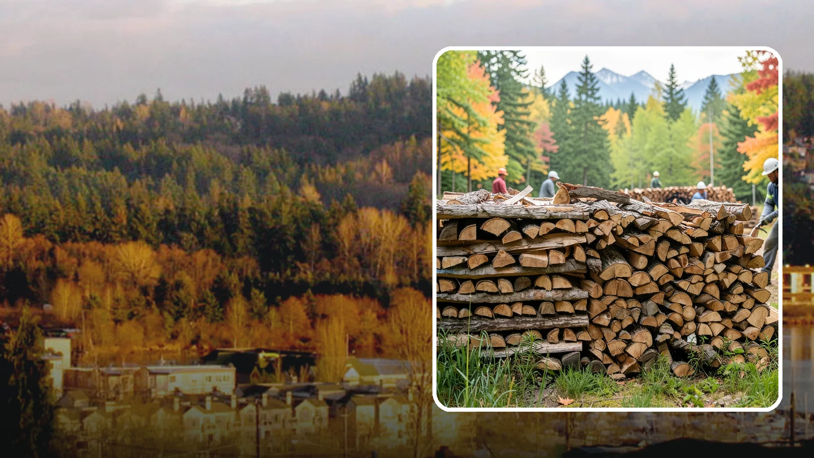 Wedding Firewood in Kenmore, King County, WA - We supply clean, seasoned firewood for Pacific Northwest weddings so ceremony and reception fires light beautifully on the big...