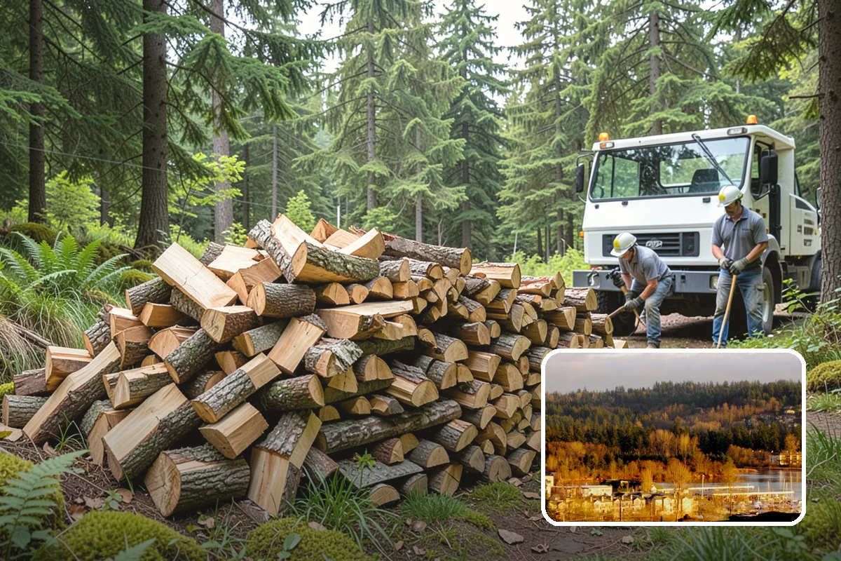 Wedding Firewood in Kenmore, King County, WA - Fully seasoned wood that lights cleanly on cue