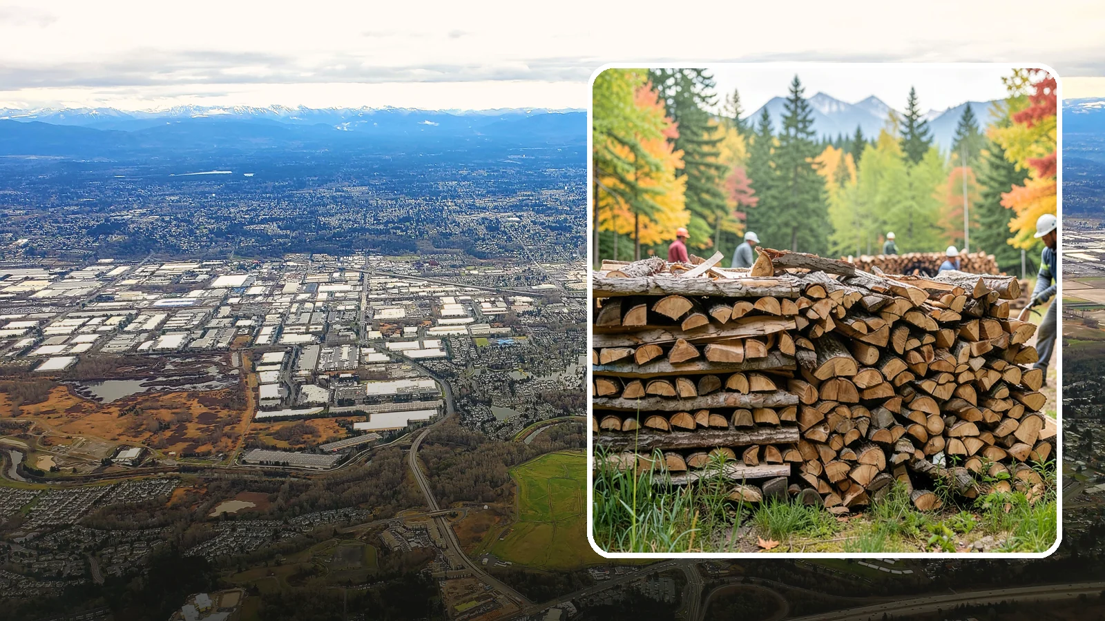 Wedding Firewood in Kent, King County, WA - We supply clean, seasoned firewood for Pacific Northwest weddings so ceremony and reception fires light beautifully on the big...