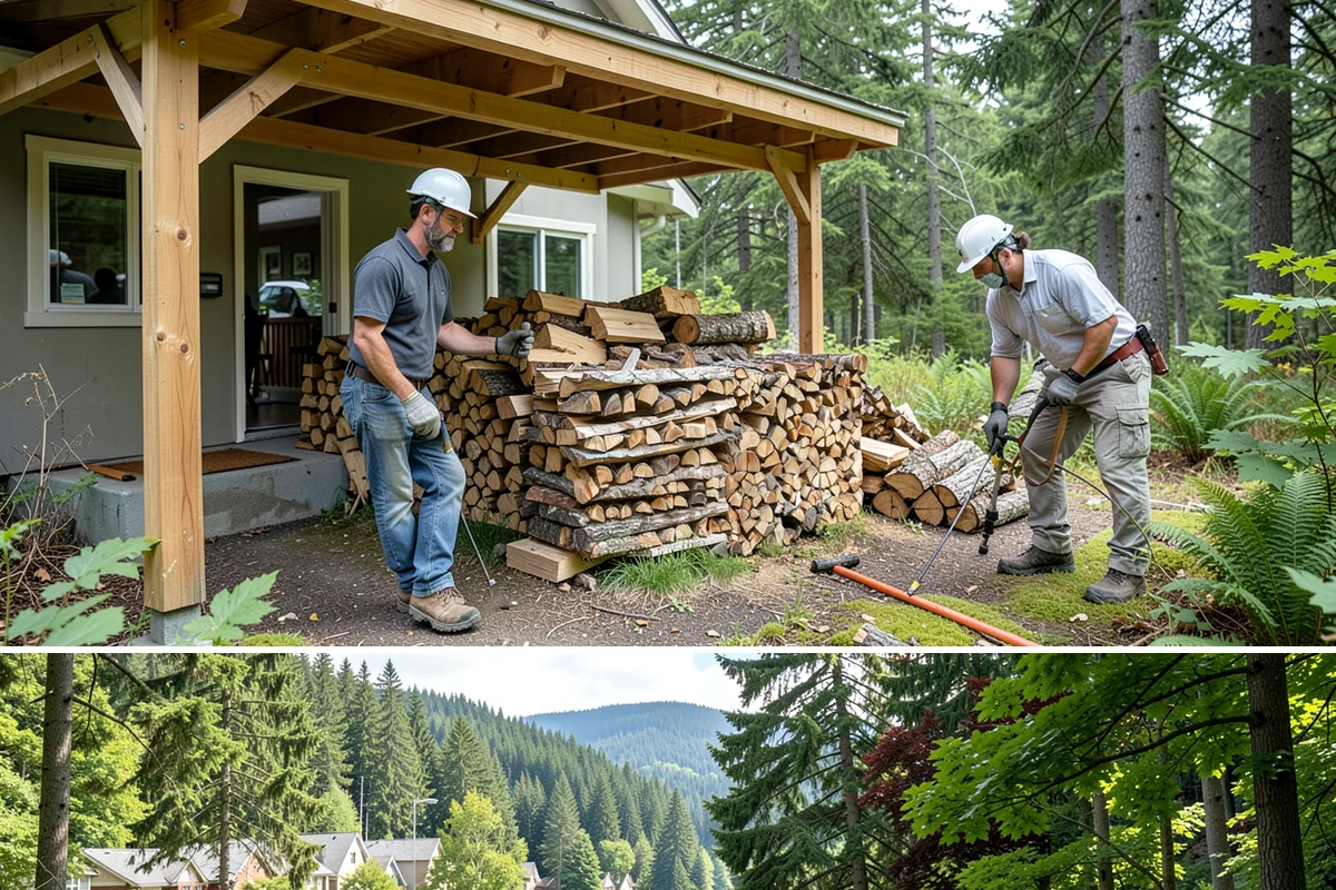Wedding Firewood in Lake Forest Park, King County, WA - Reserve wedding firewood early for the popular spring, summer, and fall wedding seasons.
