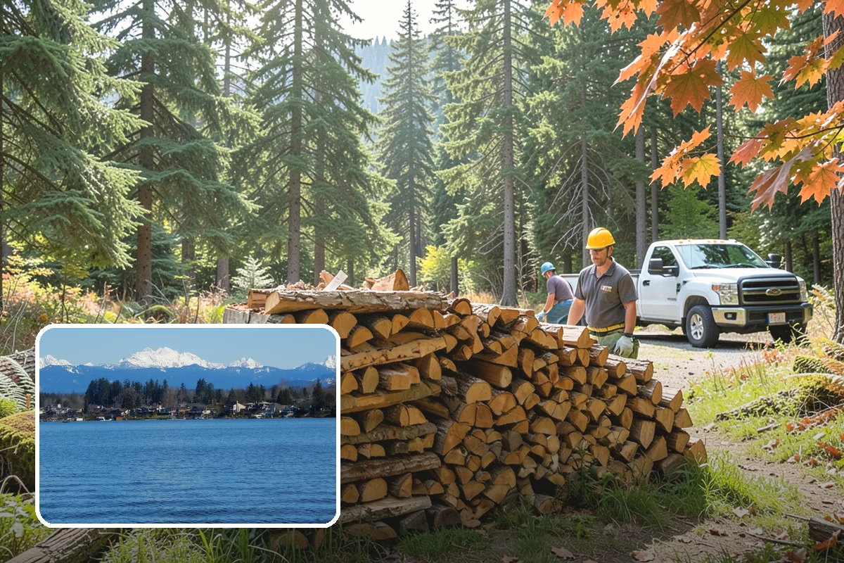 Wedding Firewood in Lake Stevens, Snohomish County, WA - Fully seasoned wood that lights cleanly on cue