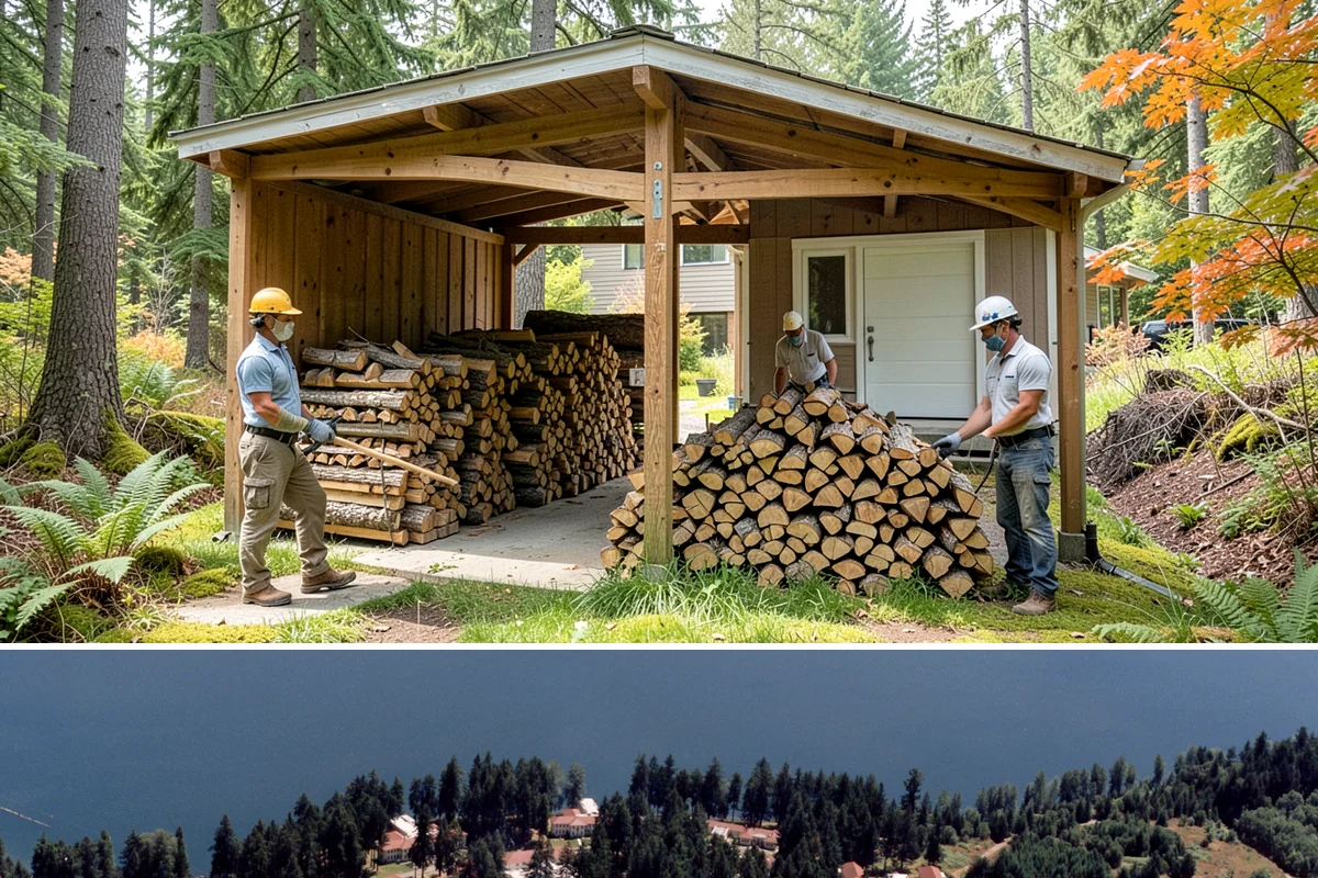 Wedding Firewood in Lakewood, Pierce County, WA - Reserve wedding firewood early for the popular spring, summer, and fall wedding seasons.