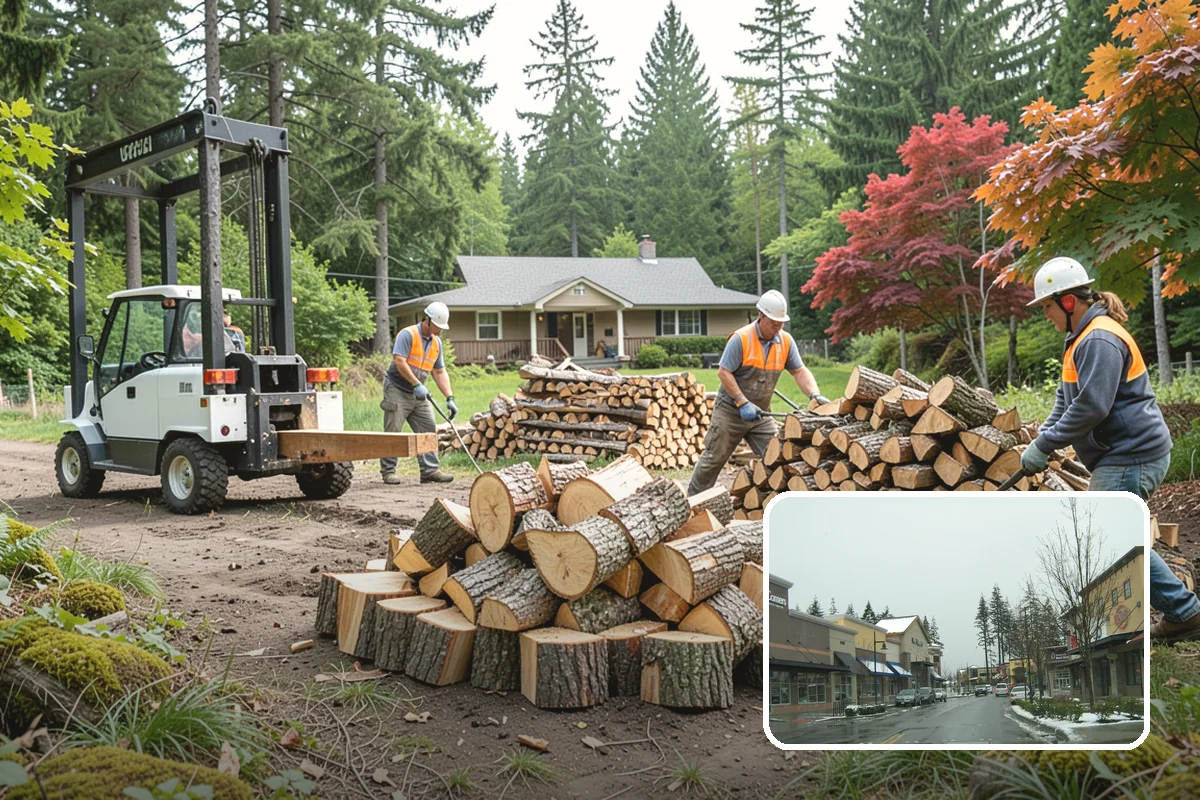 Wedding Firewood in Mill Creek, Snohomish County, WA - Fully seasoned wood that lights cleanly on cue