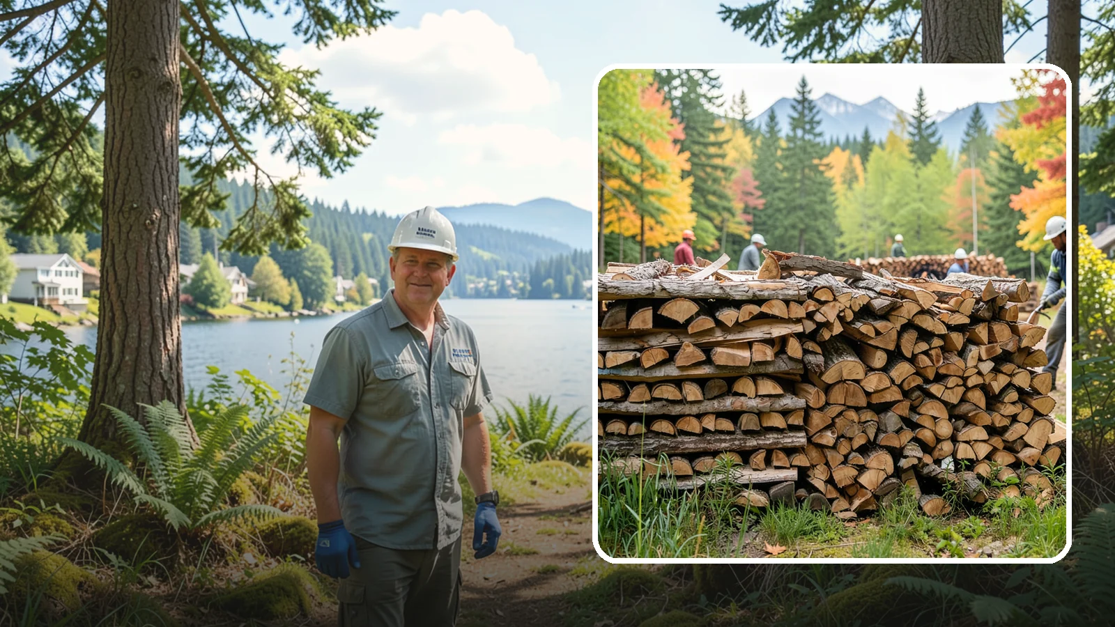 Wedding Firewood in Milton, King County, WA - We supply clean, seasoned firewood for Pacific Northwest weddings so ceremony and reception fires light beautifully on the big...