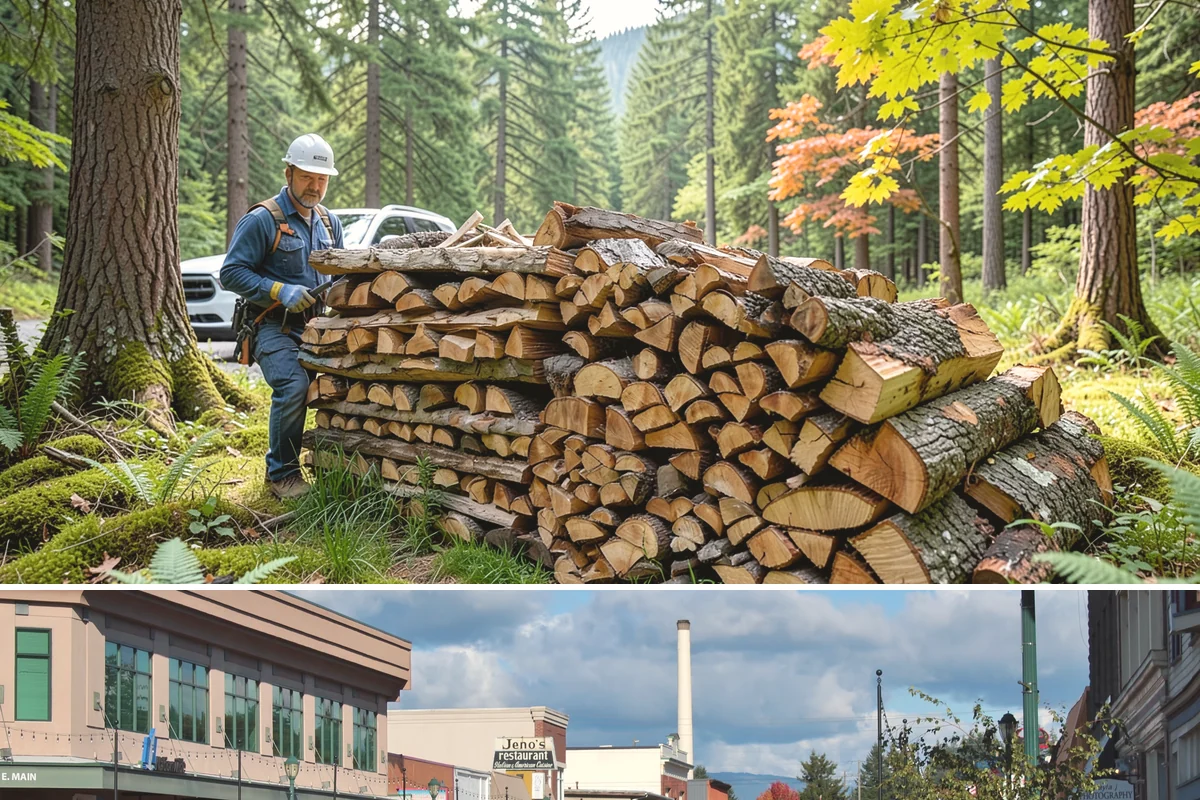 Wedding Firewood in Monroe, Snohomish County, WA - Reserve wedding firewood early for the popular spring, summer, and fall wedding seasons.
