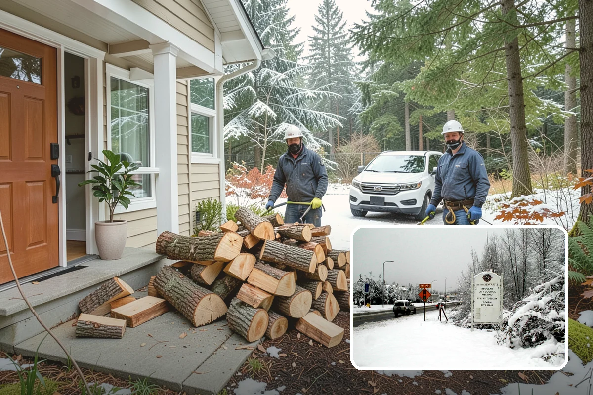 Wedding Firewood in Newcastle, King County, WA - Fully seasoned wood that lights cleanly on cue
